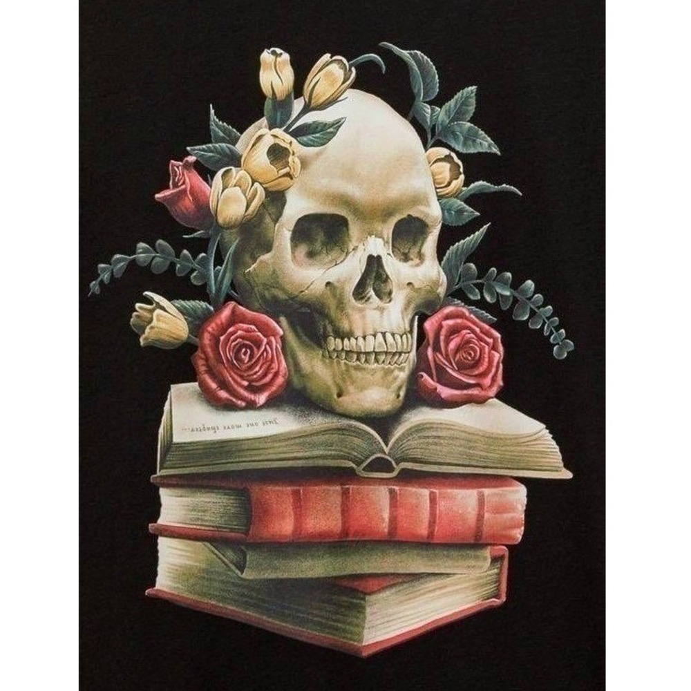 NWT Torrid Skull Books Jersey Crew Tee 5X - Picture 4 of 10